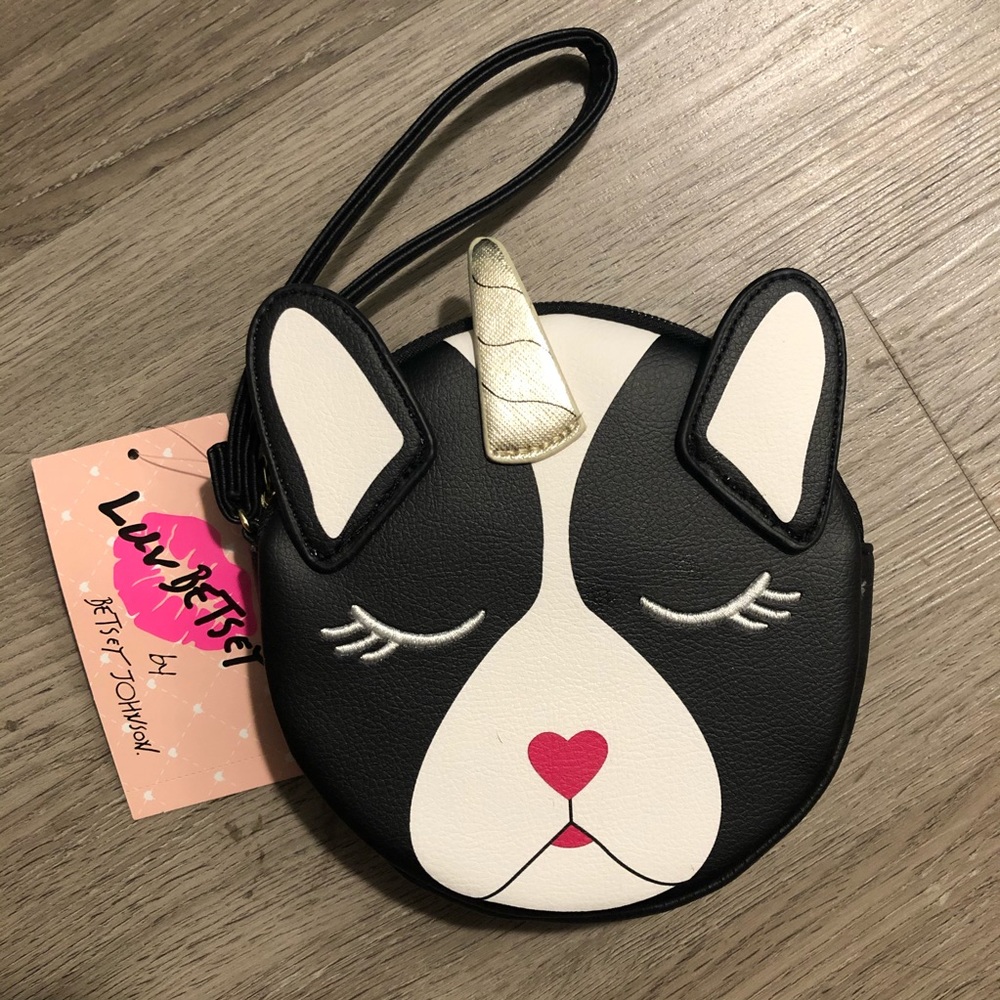 🆕 Luv Betsey Unicorn Coin Purse Wristlet